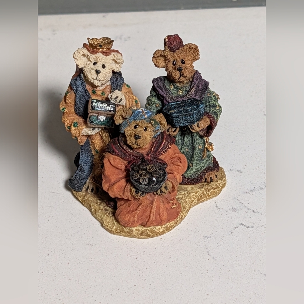 Vintage The Three Kings 2001 Boyds Yonder Star Nativity Miniature